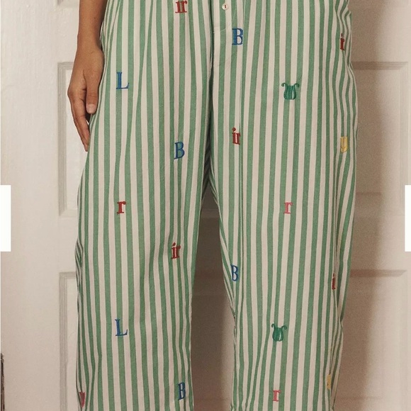 Anthropologie LyreBird Alphabet Boxer Pajama Pants - Picture 4 of 12
